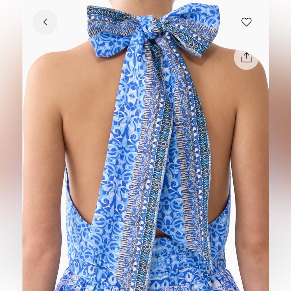 Camilla Blue Multi Mini Dress - Picture 5 of 5